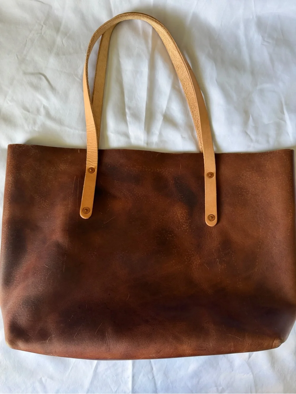 Go Forth Goods Large Avery tote in Rustic Pecan - Picture 1 of 14